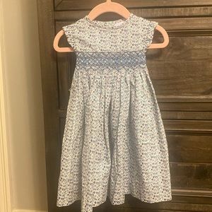 Edgehill Collection Blue Floral Kids Dress